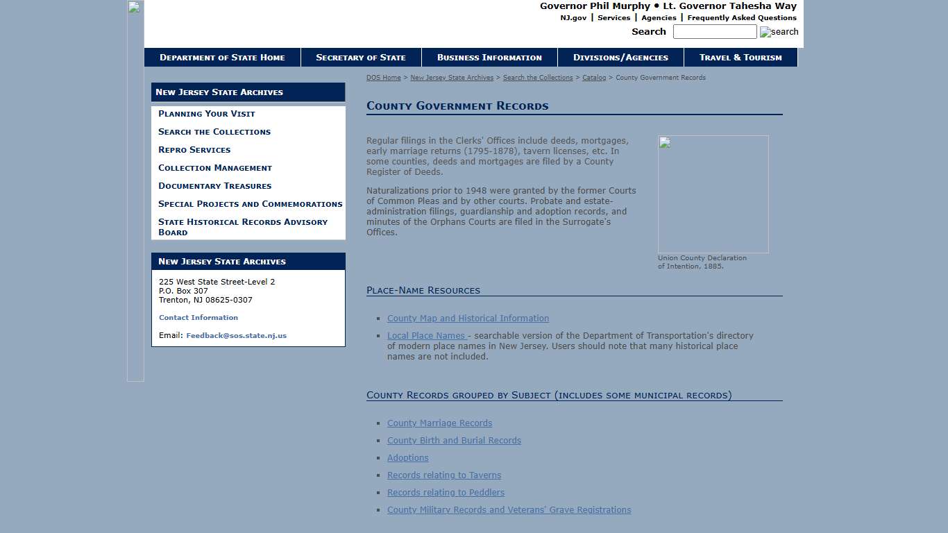 New Jersey Department of State